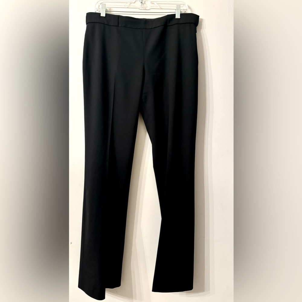 Theory Theysken's Size 10 Black Wide Leg Trouser Pant